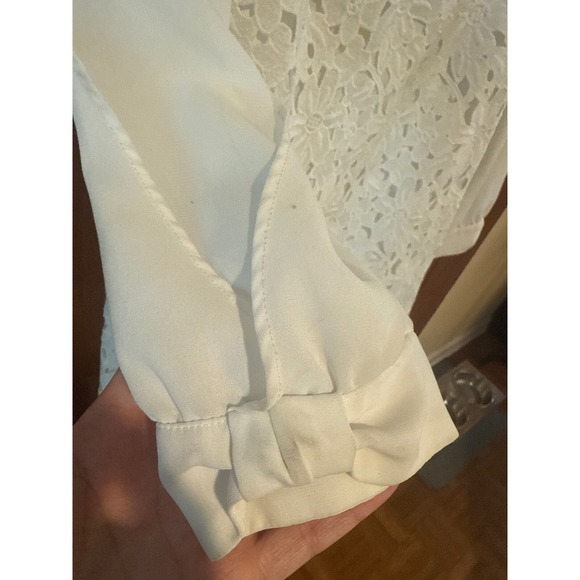 Jusglitty dress lace appliqué ivory 3/4‎ sleeve size 2 Japan - Picture 4 of 12